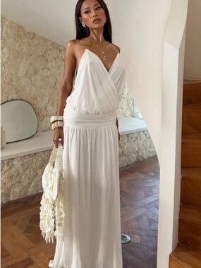 Peachy Keen White Maxi Dress - White Fox